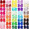 40/58Colors 4,5 inch Kid Large Ribbon Hair Bows Clips voor Toddlers Kids Girls Hair Accessories 240109