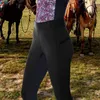 Kvinnors byxor charmiga ryttare hög midja stretchig bekväm dam hästkapplöpning mager byxor