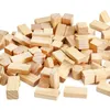 100pcs Natural Wooden Stacker Baby Toy Building Blocks Geometric Shape Game Kids Wood Montessori Educational Toys for Children 240110