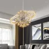 Kroonluchters Nordic Creative Sky Star Spark Ball Designer roestvrijstalen haltrap bolvormige LED-huisdecoratieverlichting