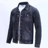 Primavera e outono retro jaqueta jeans marca de moda masculina bonito carga versão coreana magro casual wear roupas 240109