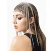 Accesorios para pinzas para el cabello: Diadema con borlas largas y diamantes de imitación Cadena de banda exagerada y personalizada