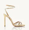 여름 럭셔리 Aquazzura Dance Plexi Women Sandals 신발 Crystal-fellished alkle-strap 파티 웨딩 레이디 검투사 Sandalias Comfort Walking EU35-43