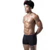 Cueca boxer masculina, roupa íntima macia e confortável de bambu e viscose, 4 pacotes XXXL 240110
