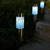 Floor Lamps 1pc Solar Mosaic Ground Plug-in LED Night Lights Outdoor Waterproof Decorative Garden Lighting