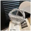 Italy Jodie Hangbag Bottegaa Women's Bag 2023 New Exquisite Weaving Advanced Feel Handbag Fashion Knot Dinner Bag