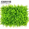 Decorative Flowers Simulated Plant Wall Shop Entrance Green Artificial Flower Background Decoration Image