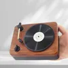 Inne akcesoria AV Bluetooth Compatybilna bezprzewodowa głośnik Record Player Portable Retro Record Player Mini HiFi Sound Prezent 2211149189335