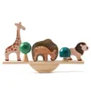 Wood Montessori Animal Balance Blocks Toy for Children Board Dinosaur Tidig utbildningsinlärning Stacking Games 240110