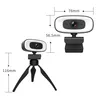 Webbkameror Webcam 4K 1080p Mini Camera 2K Full HD Webcam med Microphone 15-30fps USB Web Cam för YouTube PC Laptop Video Shooting Cameral240105