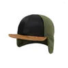 Бейсбольные кепки на весну и осень, быстросохнущая флисовая защита для ушей, мужская и женская термозащитная кепка с плоскими полями