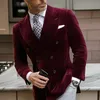 Zweireihiger Samt-Blazer für Herren zum Abendessen, Jacke im italienischen Stil, eleganter Smoking-Anzug, Mantel für Hochzeit, Abschlussball, Party 2024 240110