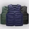 Gilet senza maniche Gilet da uomo Giacca invernale da uomo imbottito con scollo a V caldo Cardigan antivento taglie forti per casual 240109