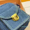 Diseñador - Bolsa para cámara Cartas de flores antiguas Hebilla Letras de moda Lona recubierta Hardware dorado Cierre de cremallera Bolsos de hombro para mujer