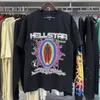 Hellstar t-shirt ontwerper T shirts grafisch tee all-match kleding hipster gewassen stof street graffiti letters print vintage coleFul los fitting t-shirts 45