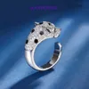 Carter Ringen Damesmode ring Sieraden Nieuwe Koperen Bodem Verguld Volledige Diamant Luxe Set Luipaard Licht Verstelbaar Met Originele Doos Pyj