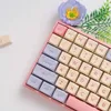 Tangentbord PBT KeyCaps 132 Keys Pink Cute KeyCaps Dye-Sublimation Key Caps XDA Profile KeyCap Set för 61/64/68/87/96/104/108/114 KeyBoardl240105