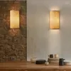 Wall Lamp Traditional Bamboo Lights Retro Lamps For Bedroom Corridor El Restaurant Decor Light Fixtures Hand-woven Luminaire