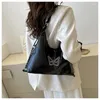 Shopping Bags 12pcs/Lots Women's Pu Fashion Designer Shoulder Bag Sliver Color Cute Butterfly Factory Sales