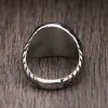 Mannen Vintage Romeinse Rijk Caesar Ringen 14K Wit Goud Zilver/Gouden Kleur Coin Caesar Hoofd Zegel Mannen ringen Mode-sieraden