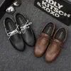 386 Loafers Men Comfortable High Leather Quality Boat with Soft Bottom Lace Up Driving Elegant Man Dress Shoes 240109 385