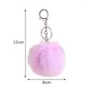 Keychains 1pc 8cm imitation furm ball soffy Soft Keychain Pendant peluche keyring sacs à dos