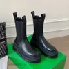 Designer boot botteega venetas stövlar 2024 botega b ny hög version par stora tjockt botten skorstengrönt rör 10 cm 16 cm 22 cm