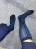 Herrensocken aus ultradünner Seide für Herren, formelle Kleidung, Anzug, sexy, durchsichtig, erotisch, für Männer, Business 240109