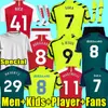 2023 2024 Saka odegaard Havertz Rice G.Jesus costom Soccer Jerseys 23 24 fãs jogadores de futebol verson kit de futebol camisa de crianças crianças crianças conjuntos de jovens uniformes jovens tops