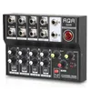 Mixer de áudio profissional, console de 8 canais, dj, centro digital, interface móvel, portátil, mesa de frequência de som, amplificação de cartão, mixagem 240110