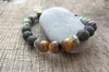 Braccialetti bracciale maschile lava naturale pietra africanturinturimato tigre giallo tigre braccialetto maschile sport yoga meditazione di braccialetto mala