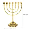 Ljusstakarfestival ljusstake dekor metall ornament bordsskiva vintage hem julfest skrivbord avsmalnande menorah