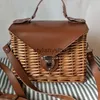 Schoudertassen Dames geweven handtassen leer Vierkant Bali Island Str dames Crossbody Tas schoudertassen zomer bolsa femininastylishyslbags