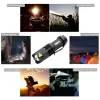 7W 300LM SK-68 3 Modes Mini Q5 lampe de poche LED torche lampe tactique mise au point réglable lumière Zoomable 12 LL