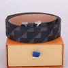 Designer Belt Women Men Leather Brown Burtring Breedte 3,8 cm Luxe Ceinture Black Gold Letters Buckle Gift