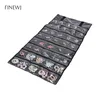 Bracelets Portable Travel Jewelry Display Carrying Zipper Roll Bag Earrings Pendant Necklace Chain Storage Case Bracelet Lattice Organizer