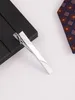 Prata 2.35 polegadas padrão de linha de cobre de alta qualidade suporte de acessório de gravata masculina moda personalidade clipe de gravata