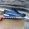 Playoff Deri Sneaker Berluti Erkekler Sıradan Ayakkabı Berluti Aveiro Blue'dan Deri Fast Track Sıradan Ayakkabı Spor Erkek Ayakkabıları HBXF