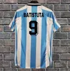 1978 1986 1998 Argentina Retro Soccer Jersey Maradona 1996 2000 2001 2006 2010 1994 Kempes Batistuta Riquelme HIGUAIN KUN AGUERO CANIGGIA AIMAR Camisas de futebol