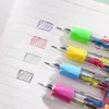 30Pcs/Lot Kawaii Mini Four-Color Ballpoint Pen Cute Cartoon 4 Color Retractable Rollerball Pen Student School Gift Stationery 240109