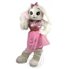 Costume de mascotte de lapin Super mignon d'halloween pour la fête, personnage de dessin animé, vente de mascotte, livraison gratuite, personnalisation du support