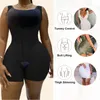 Fajas Colombianas Reductoras Shapewear body crochet fermeture des yeux contrôle du ventre entrejambe réglable buste ouvert Gaine Amincissante 240109