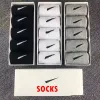 Designer Mens Socks for Men Sport Sock Cotton All-match Solid Color Nk Long Short Womens White Ankle Athletic High Nime Sportsocks with Box 1RN8