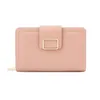 Wallets Multi-functional Solid Color Pu Women's Purse Short Korean Clutch For Women Card Holder