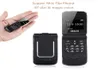 Longcz mini Flip Plastic Mobile Mobiltelefoner Extra Ljus minsta storlek Bluetooth Dial Magic Voice Changer SOS Fast Dialing Single 1293038