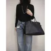 Pure Original The Row Womens New Margaux 15 Cowhide Large Capacity Commuter Tote Bag Dong Jie Same Style high quality