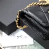 10A Kvalitet Lambskin Designer Mini Flap Bag Women Chain 19cm Äkta läder axelväskor handväska med låda C110