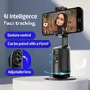 Selfie Monopods Auto Face Tracking Gimbal Phone Vlog Live Phone selfie stick Smart holder AI Follow-Up video Vlog Live Gimbal Stabilizer YQ240110