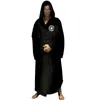 Robe de flanelle mâle avec capuche épaisse étoile Robe de chambre Jedi Empire hommes peignoir hiver longue Robe hommes Robes de bain Homewear 240110