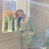 Werkjurken Tweed Mini-jurk Elegant en mooi Koreaanse stijl 2 stuks Tweedelige outfits Rokset Dames bijpassende sets Verjaardagsoutfit